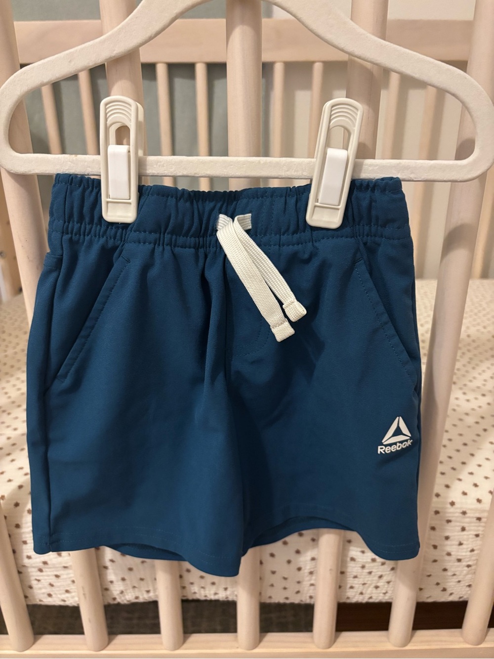 Reebok Toddler Boys Blue Athletic Shorts with Drawstring